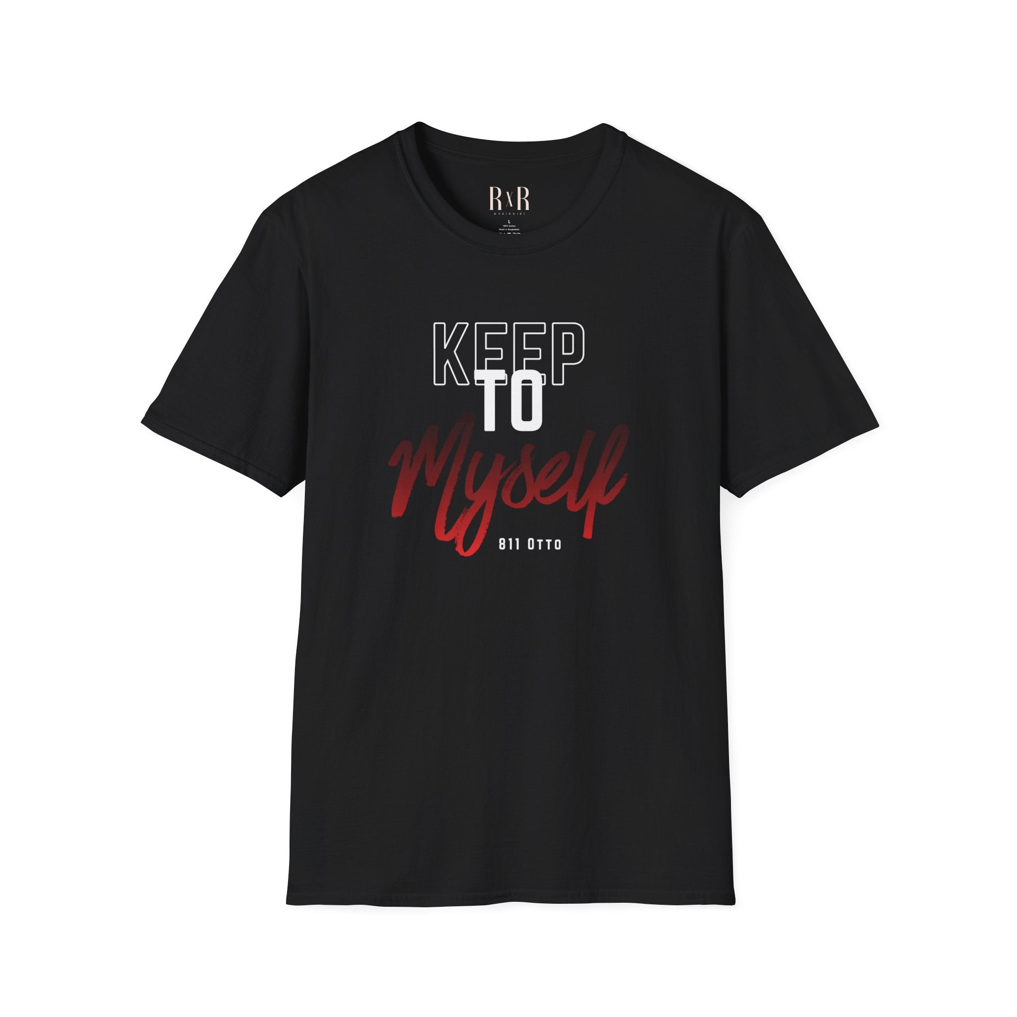 Keep to Myself T-Shirt — Introvert Graphic Tee (’Keep to Myself’ Red Script)