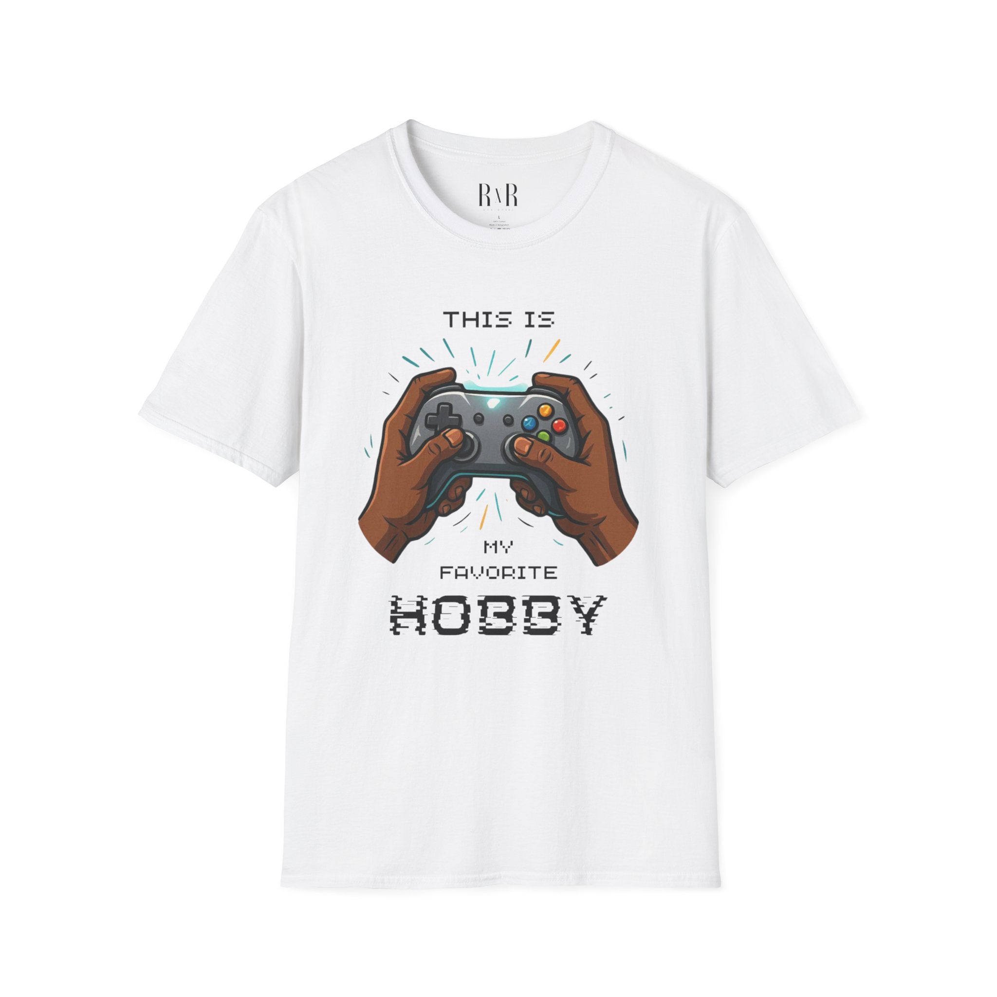 Gamer Controller T‑Shirt — "This Is My Favorite Hobby" RxR Worldwide Graphic Tee