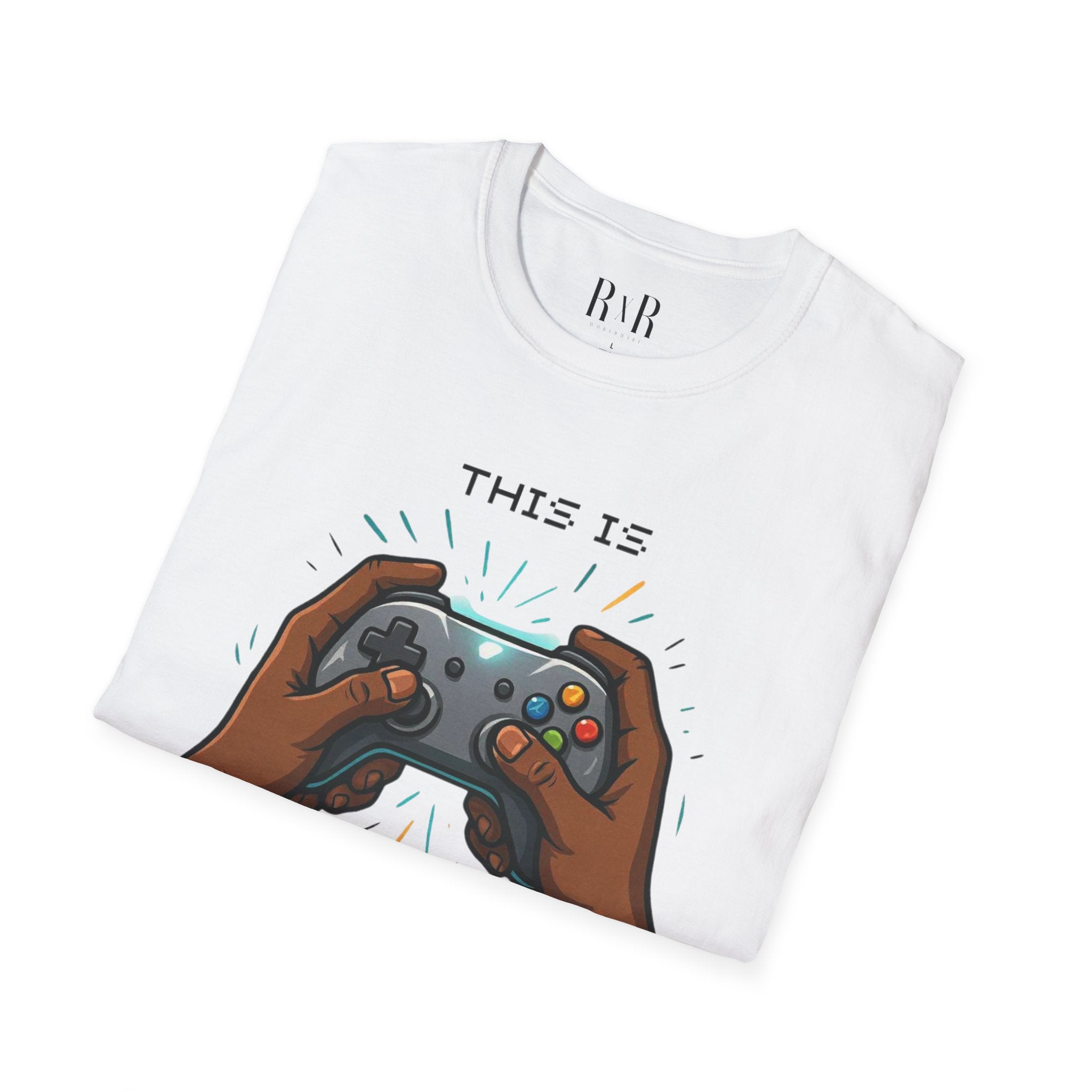 Gamer Controller T‑Shirt — "This Is My Favorite Hobby" RxR Worldwide Graphic Tee