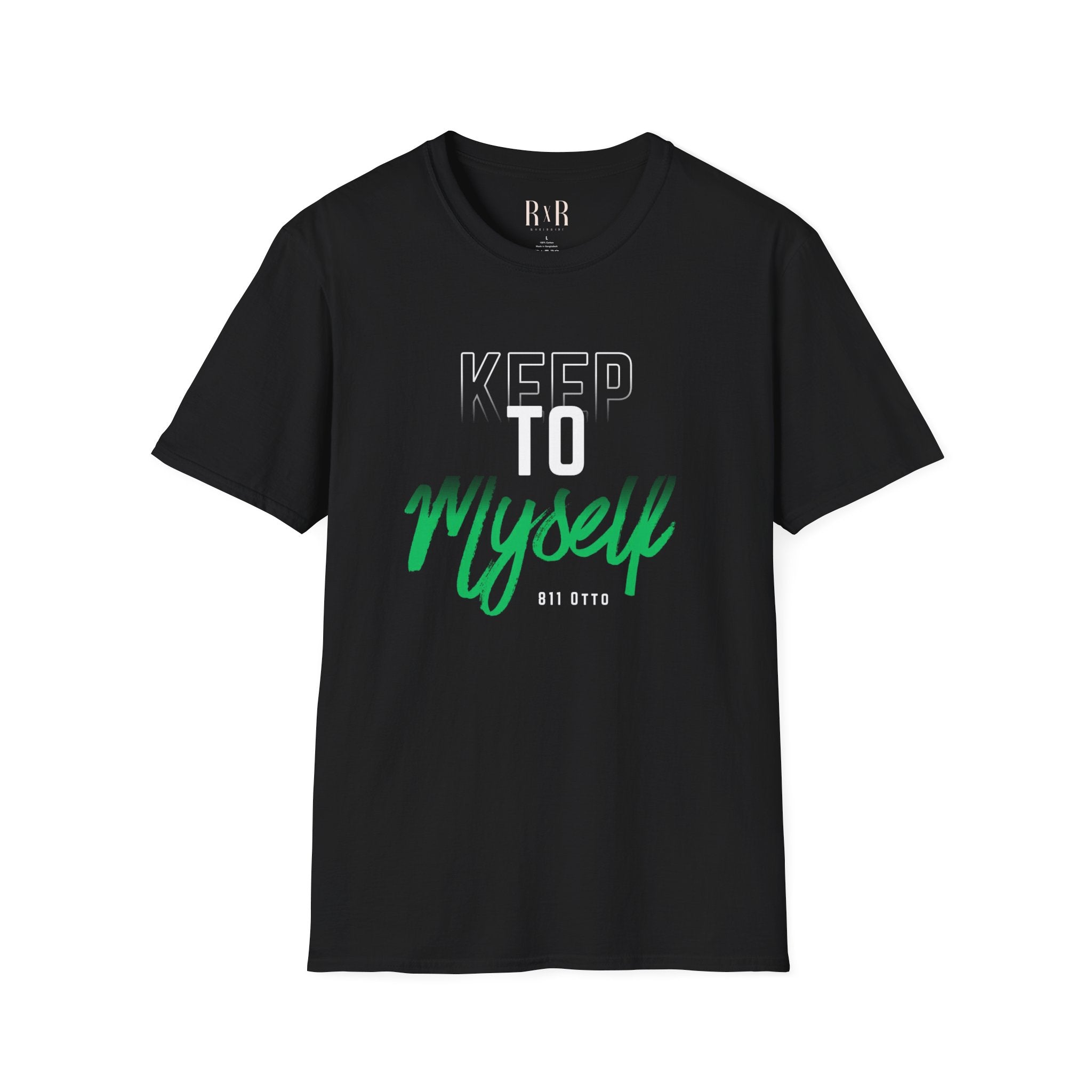 Keep to Myself T-Shirt — Introvert Graphic Tee (’Keep to Myself’ Green Script)