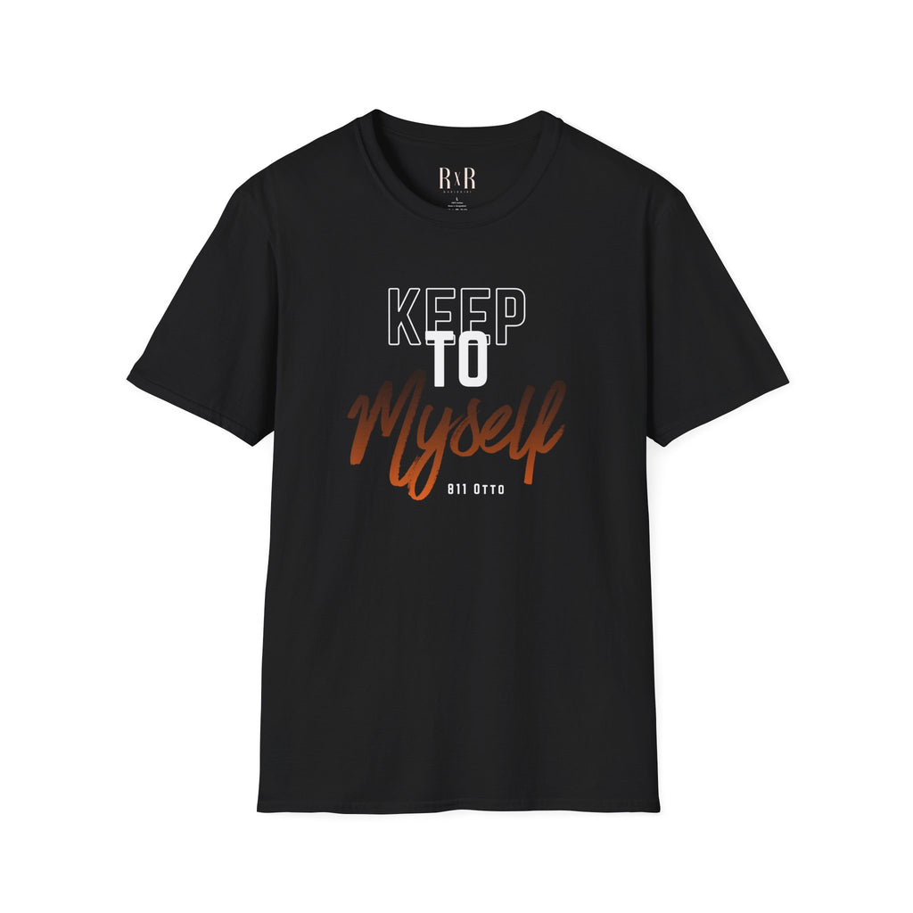Keep to Myself T-Shirt — Introvert Graphic Tee (’Keep to Myself’ Orange Script)