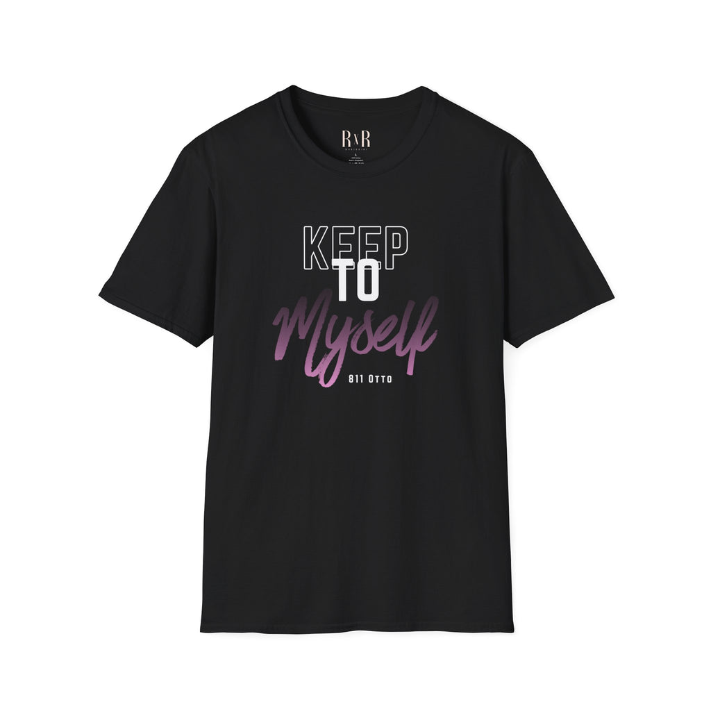 Keep to Myself T-Shirt — Introvert Graphic Tee (’Keep to Myself’ Pink Script)