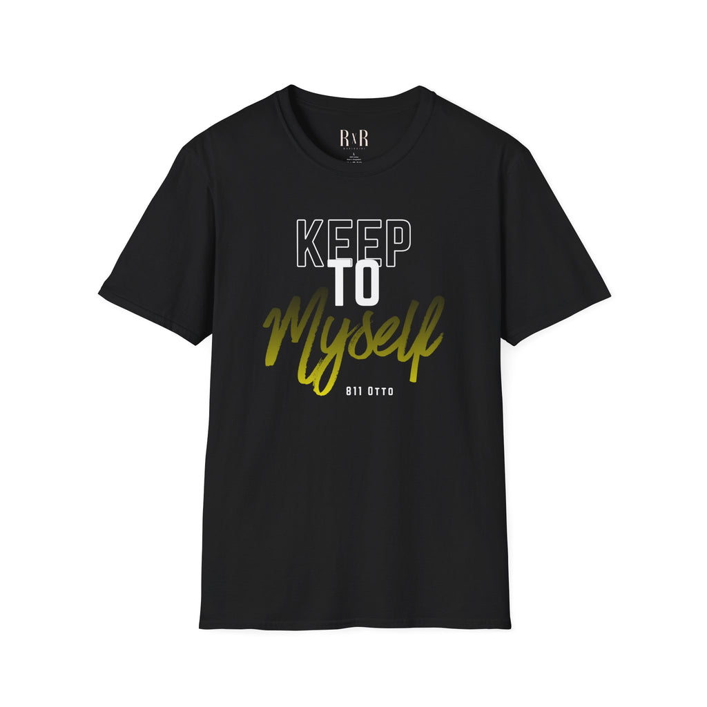 Keep to Myself T-Shirt — Introvert Graphic Tee (’Keep to Myself’ Yellow Script)
