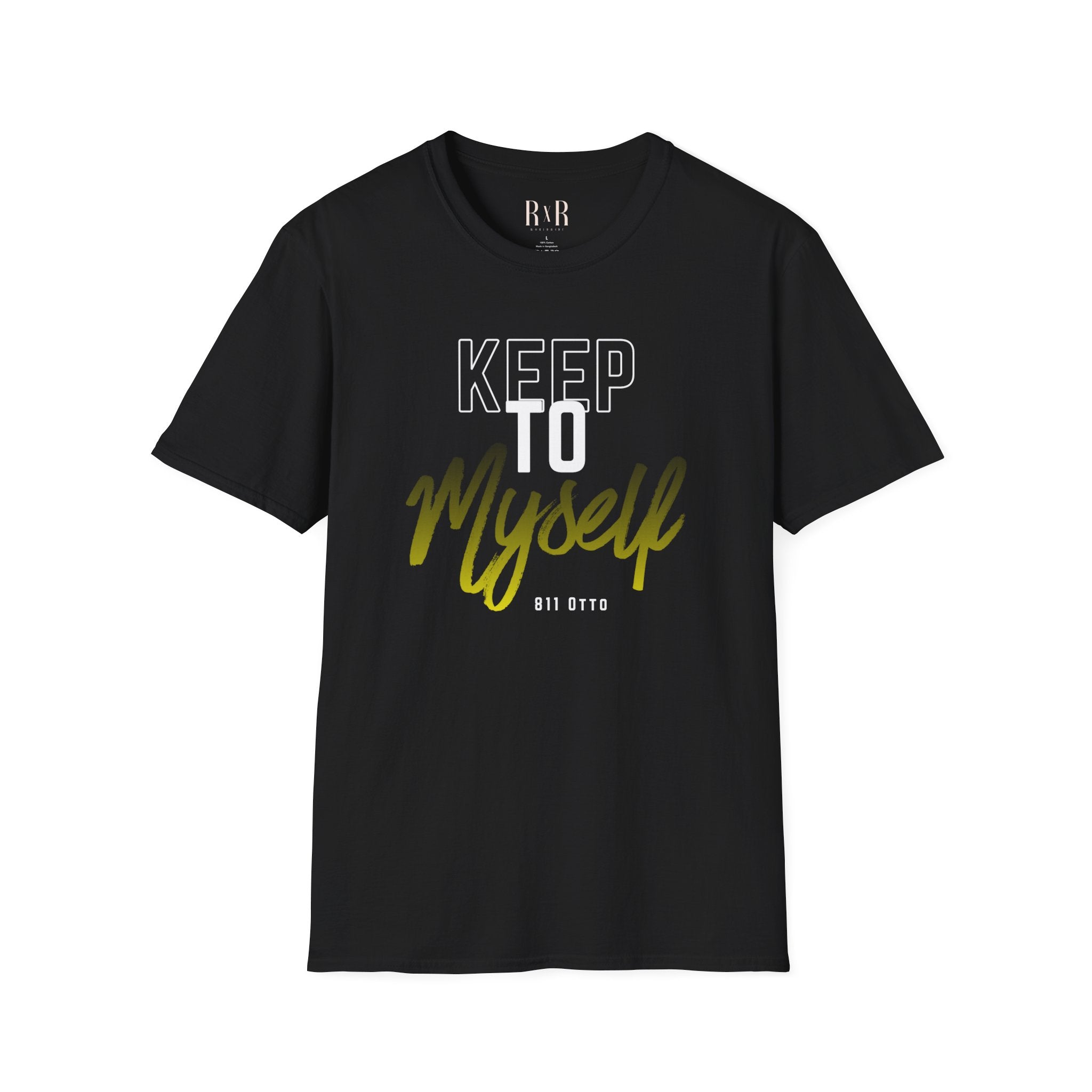 Keep to Myself T-Shirt — Introvert Graphic Tee (’Keep to Myself’ Yellow Script)